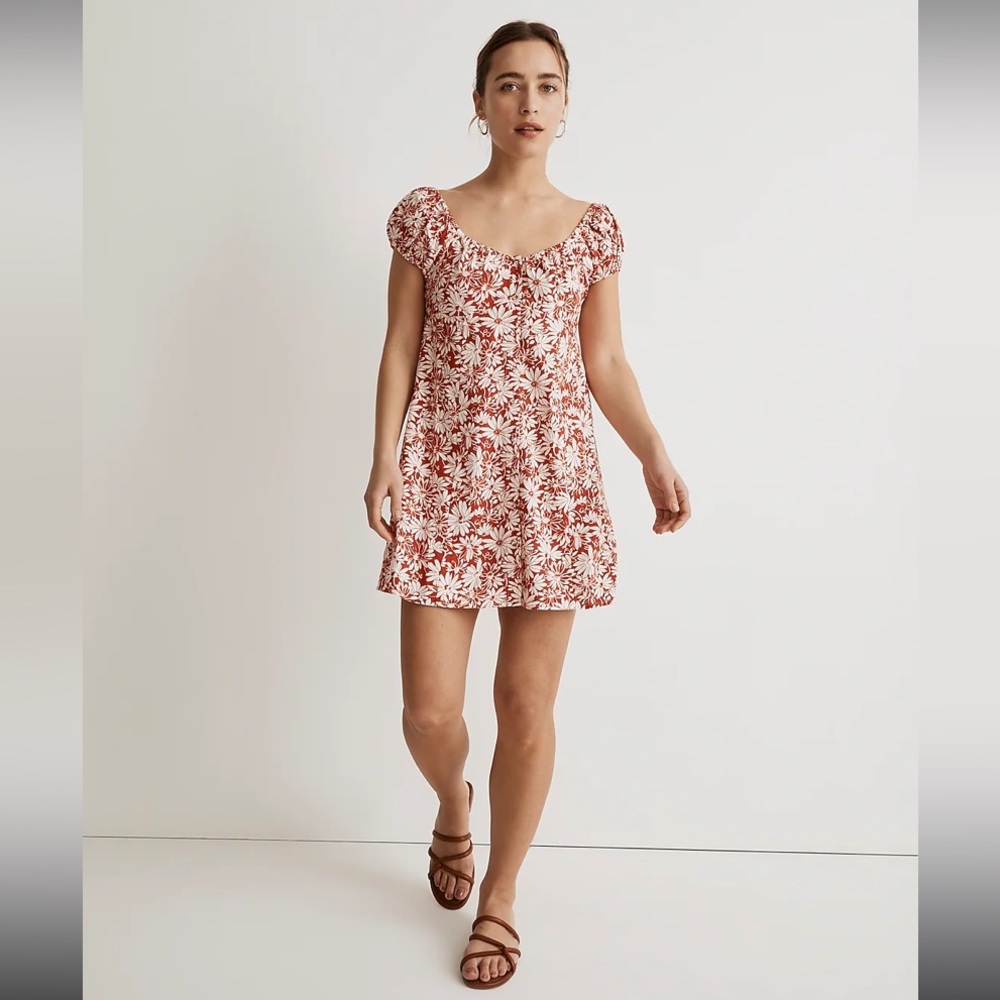 Madewell Margie Mini Dress in Abstract Flora